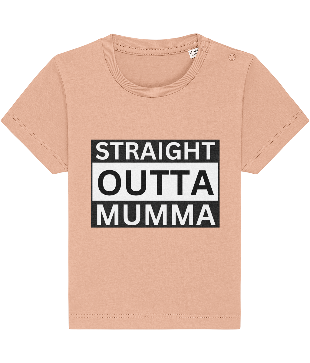 Baby T-shirt Straight Outta Mumma 1000021842