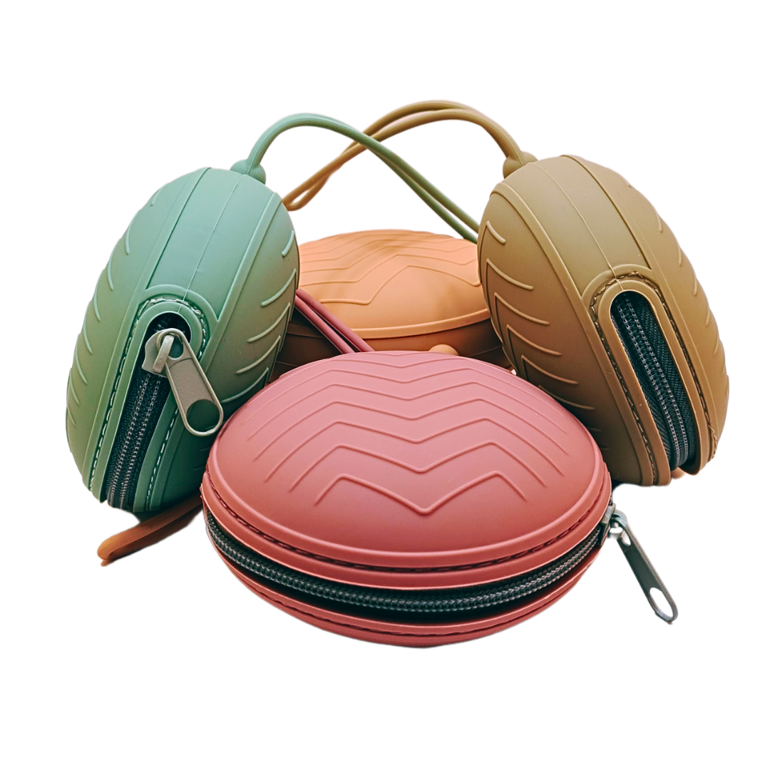 Soft Zipper Silicone Circular Case