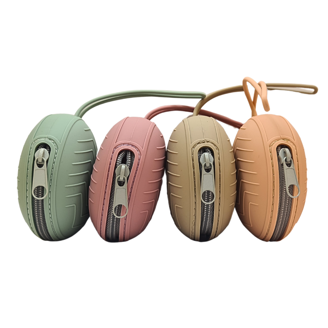 Soft Zipper Silicone Circular Case