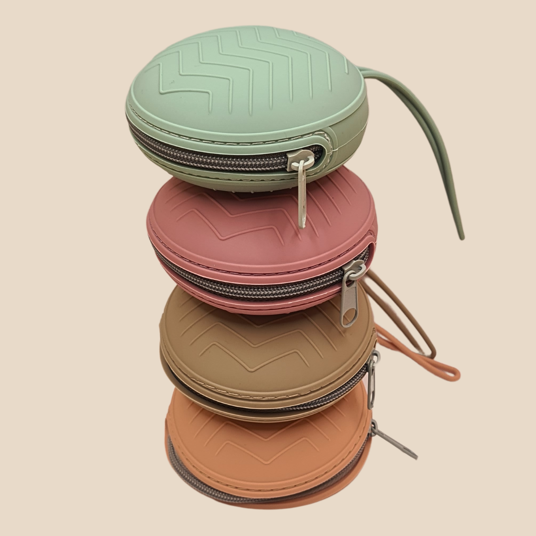 Soft Zipper Silicone Circular Case