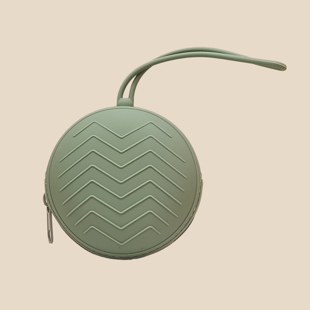 Soft Zipper Silicone Circular Case