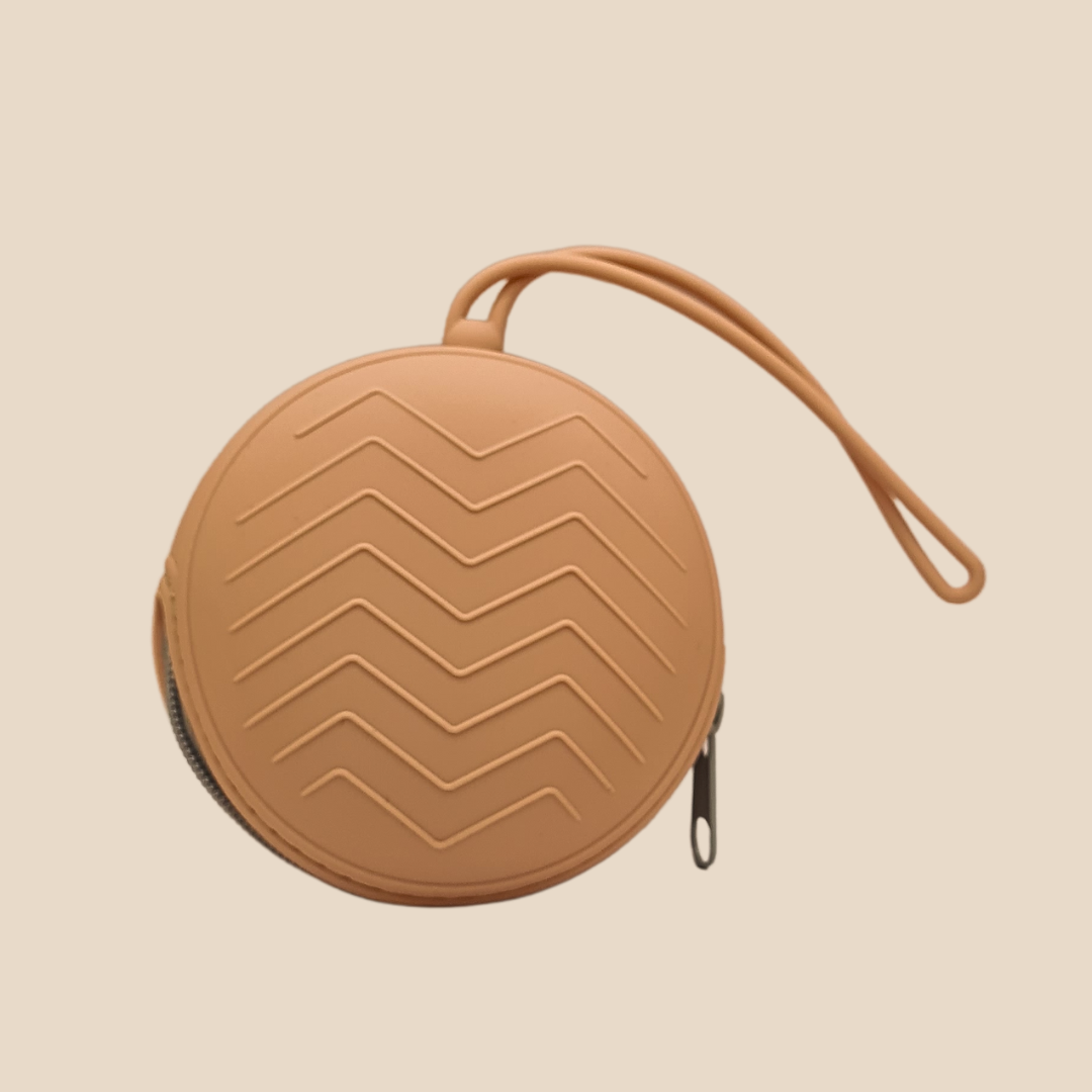 Soft Zipper Silicone Circular Case