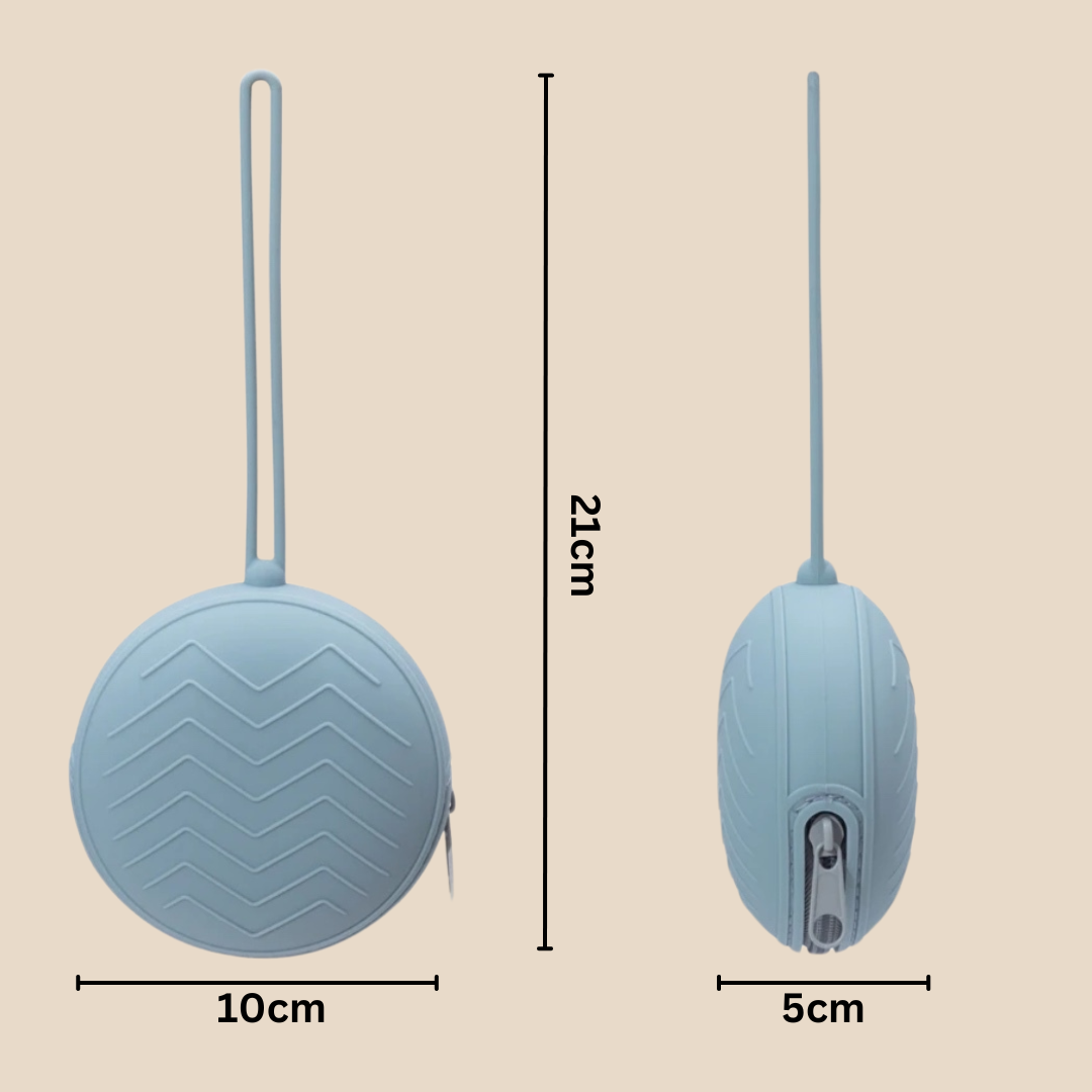 Soft Zipper Silicone Circular Case