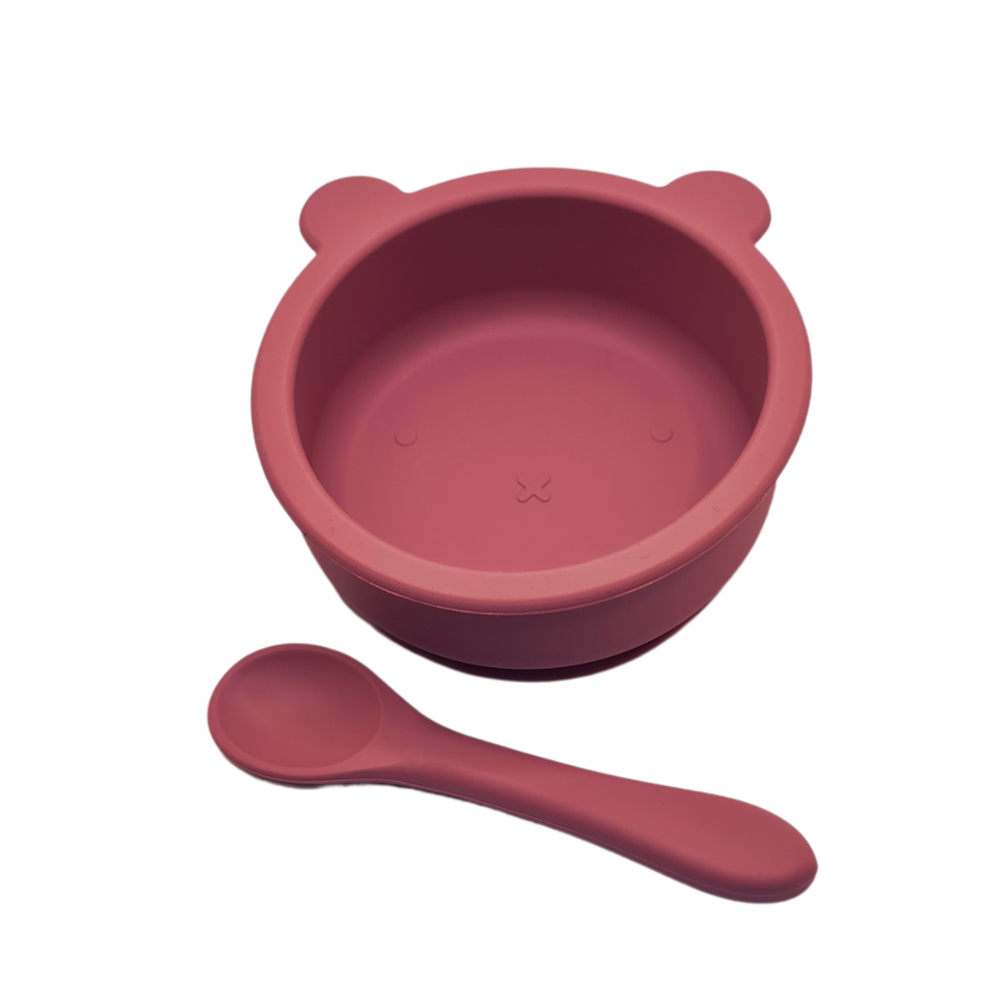 BPA Free Silicone Food Bowl & Spoon Set