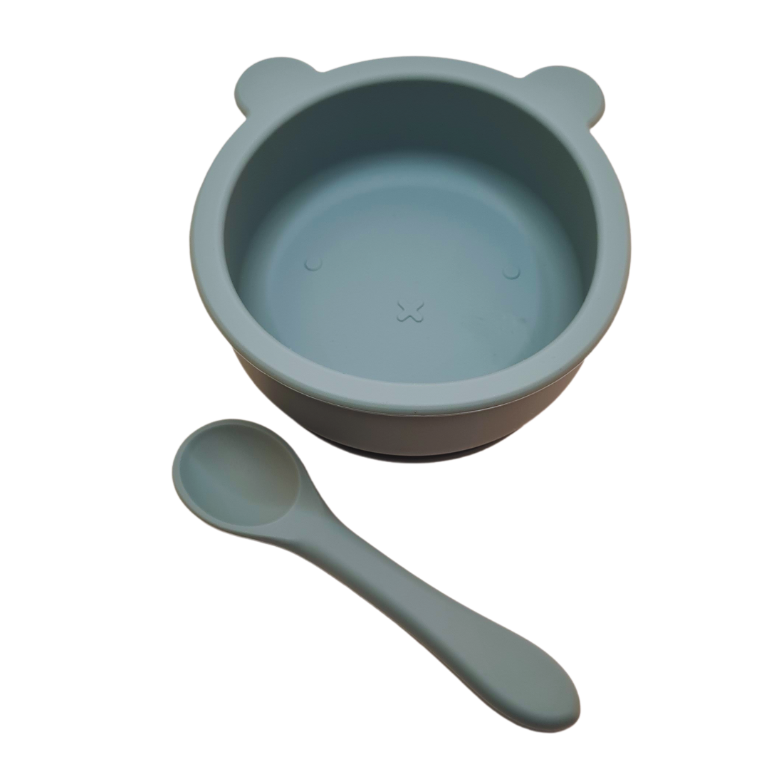 BPA Free Silicone Food Bowl & Spoon Set