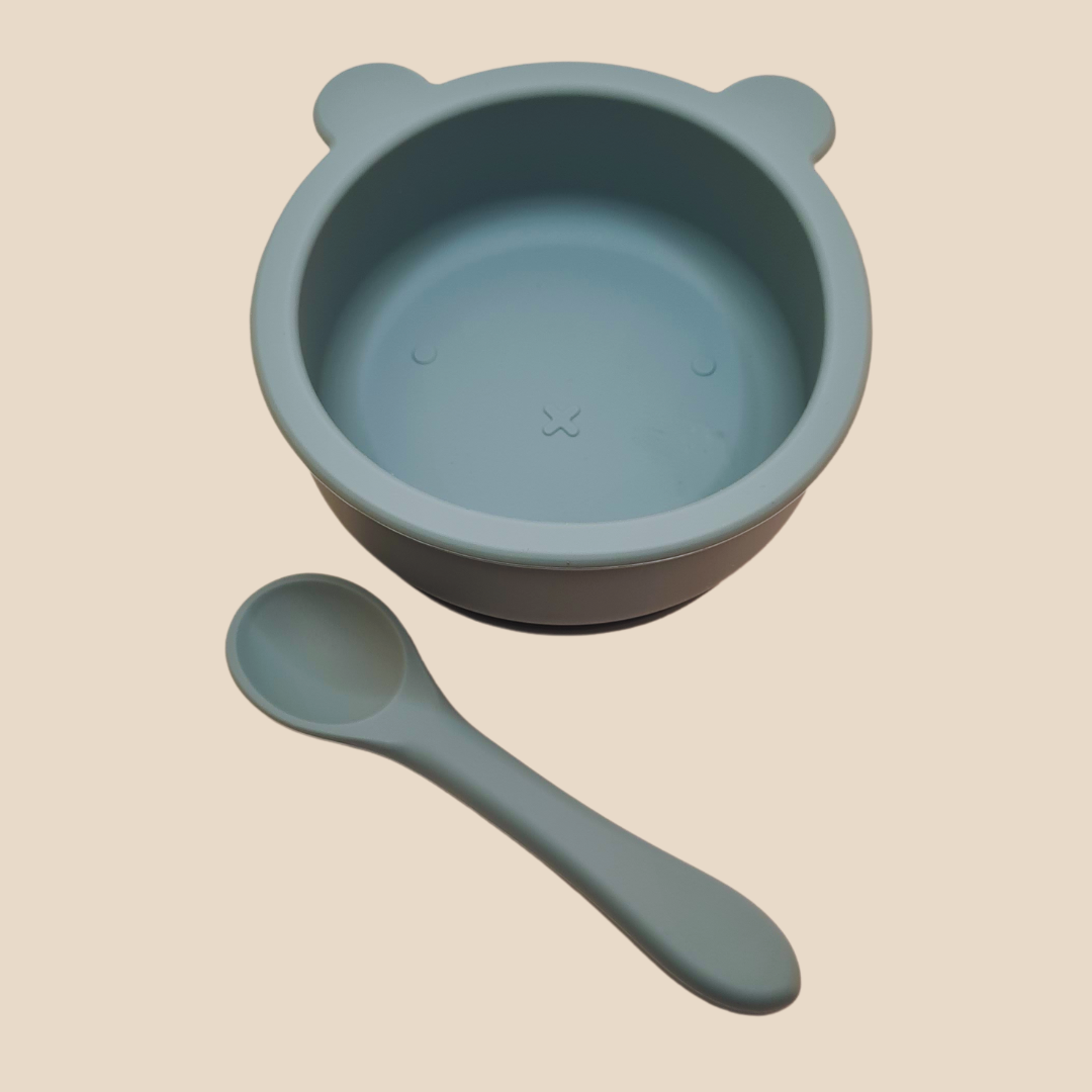 BPA Free Silicone Food Bowl & Spoon Set