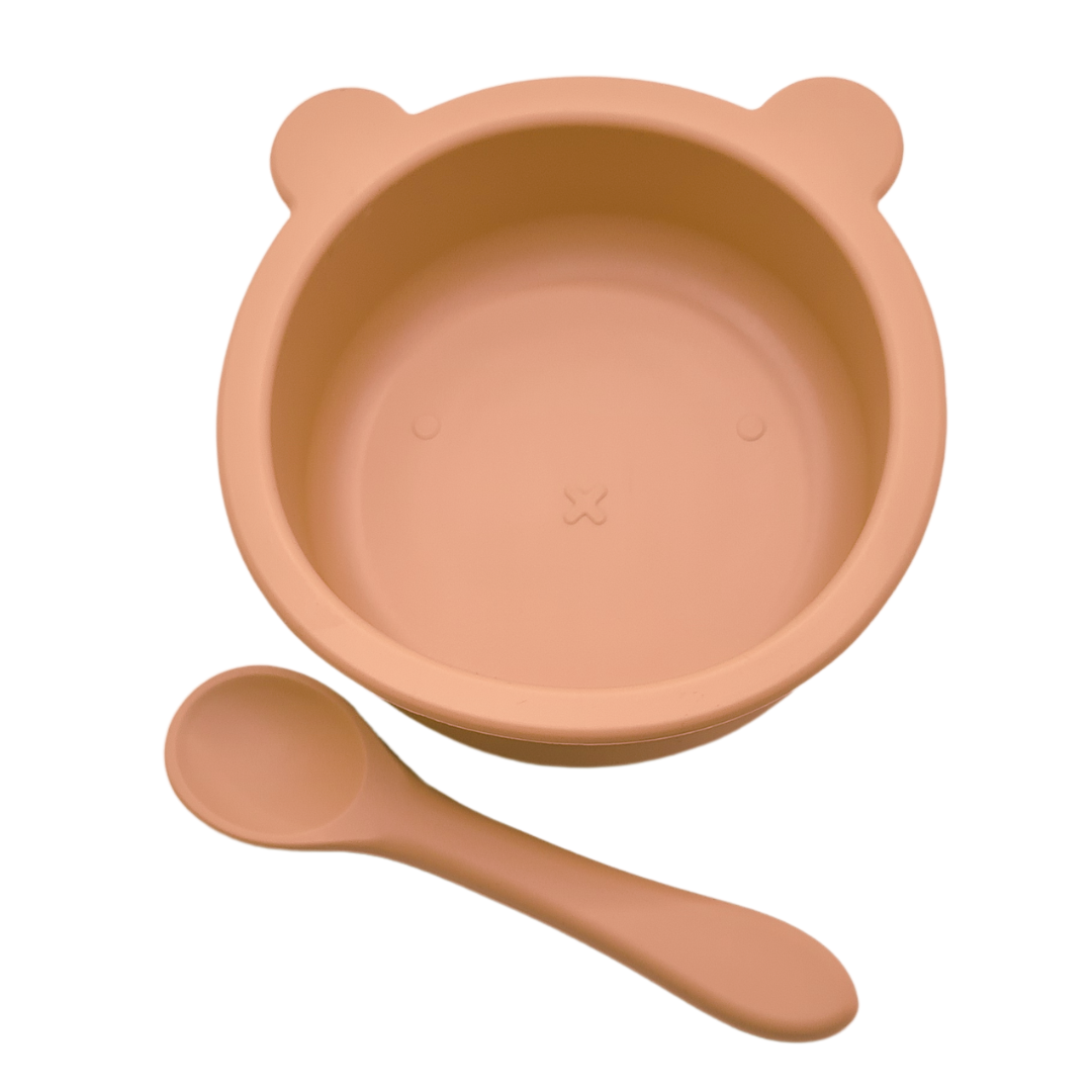 BPA Free Silicone Food Bowl & Spoon Set