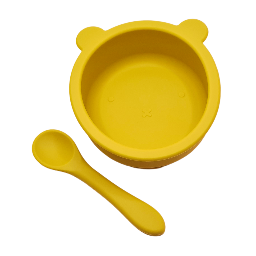 BPA Free Silicone Food Bowl & Spoon Set