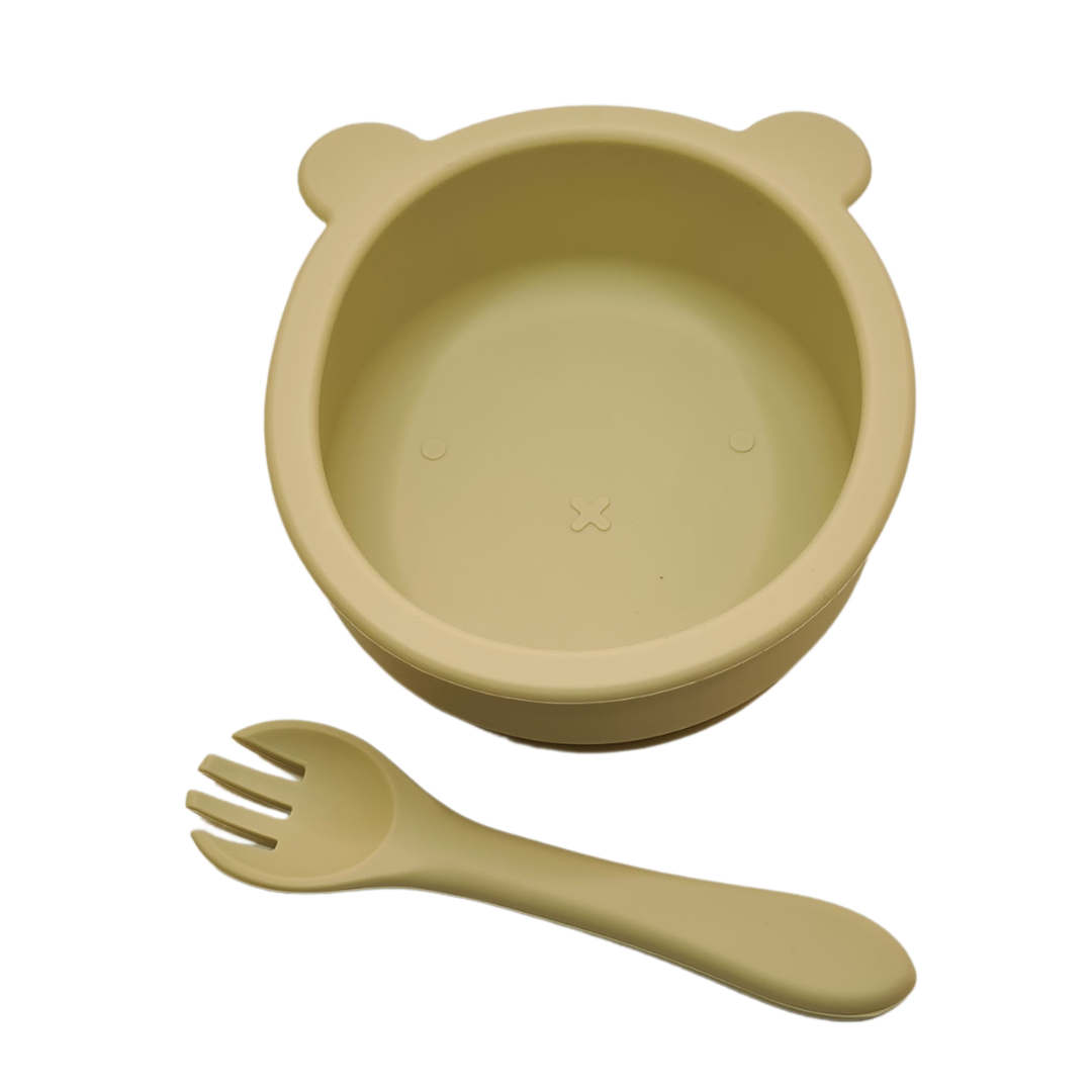 BPA Free Silicone Food Bowl & Spoon Set