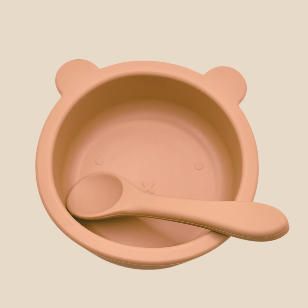 BPA Free Silicone Food Bowl & Spoon Set