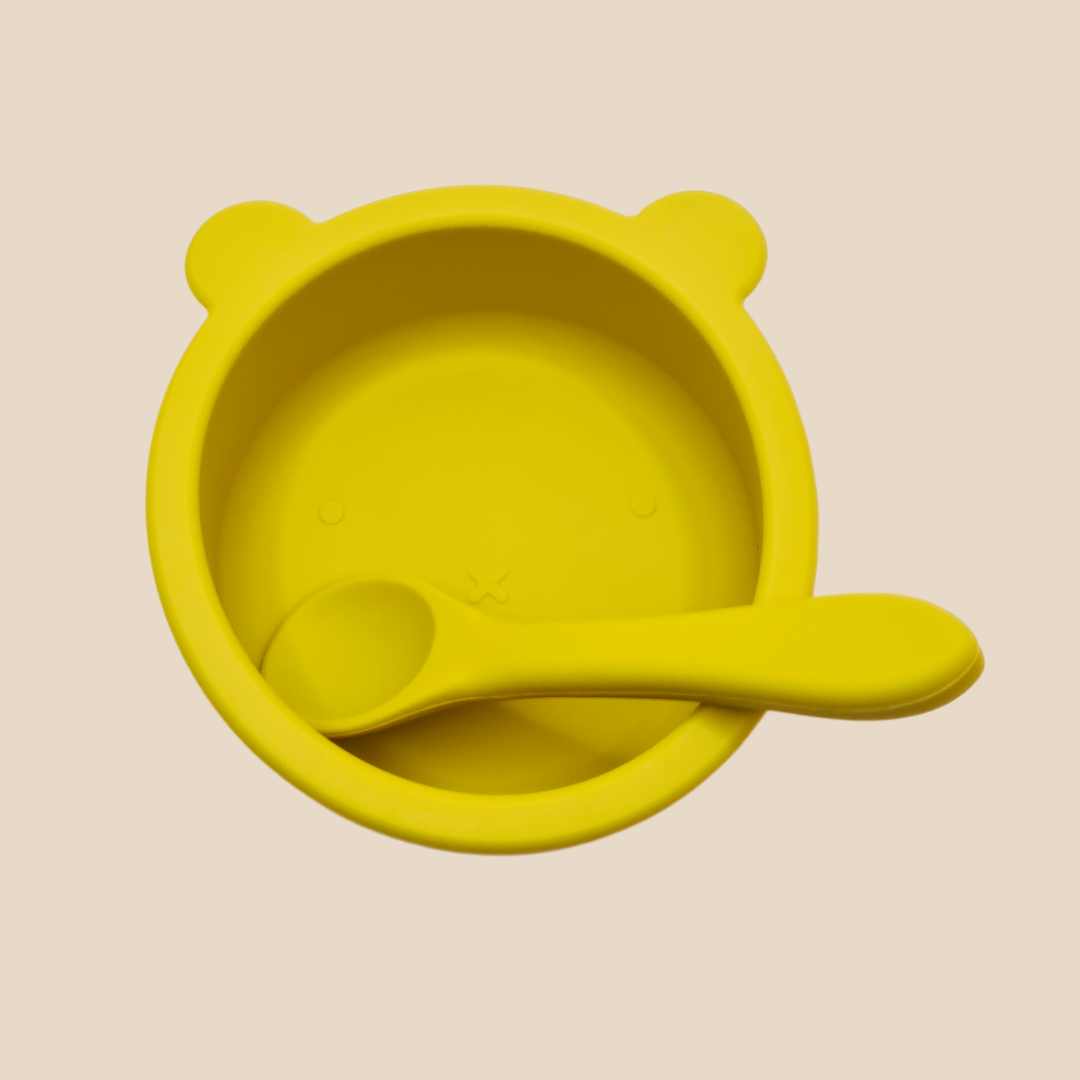 BPA Free Silicone Food Bowl & Spoon Set