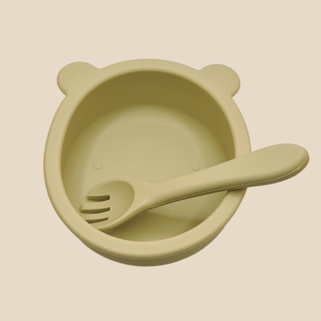 BPA Free Silicone Food Bowl & Spoon Set