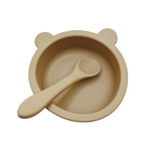 BPA Free Silicone Food Bowl & Spoon Set